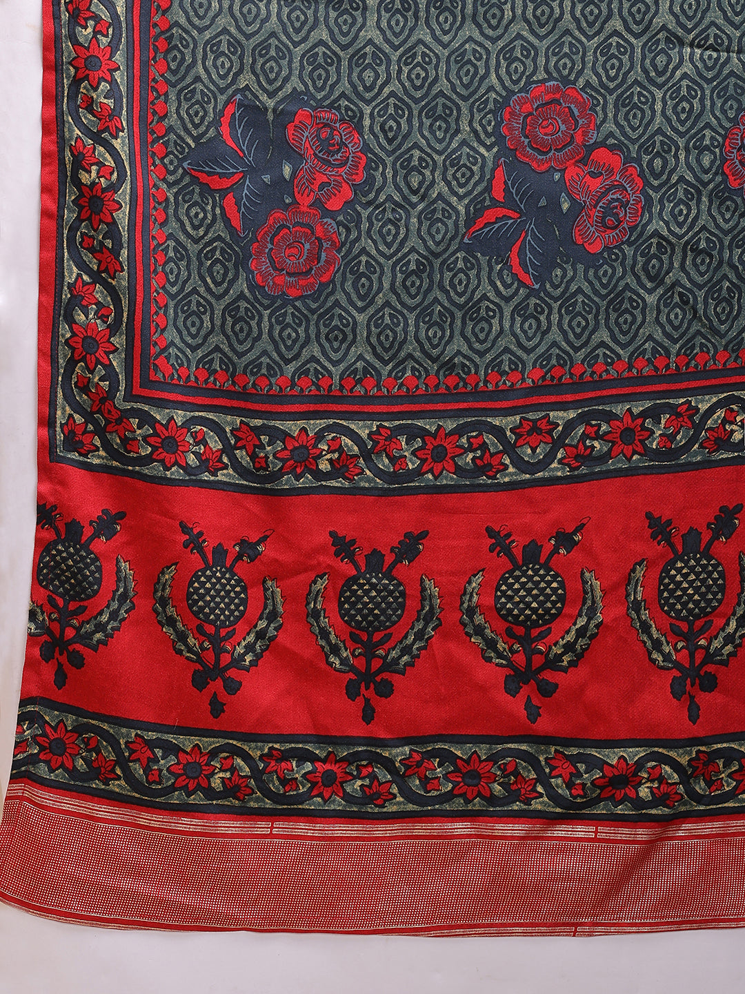 Maroon Printed Cotton Kurta Set with Dupatta | Sitaram Designer Ethnic Wear for Women